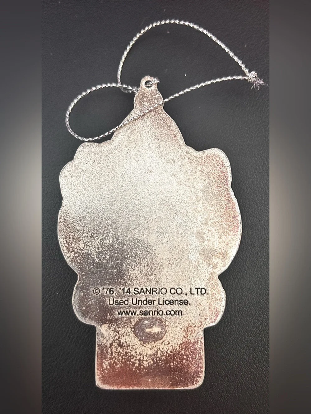 Hello Kitty Christmas Ornament 2014 Sanrio Stained Glass Glitter Holiday Decor